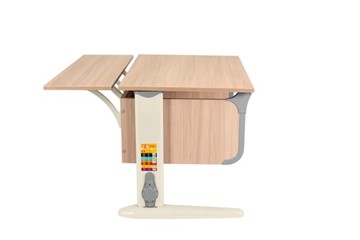 Детский стол-трансформер 6/75 (СУТ.48) + Polka_z 6/750 ясень/серый/бежевый в Урае