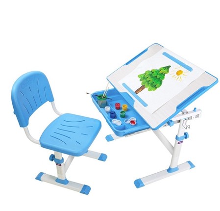 Стол растущий и стул Karo Blue в Радужном - изображение