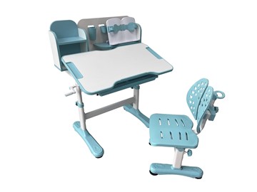 Стол растущий и стул Vivo Blue FUNDESK в Нягани - предосмотр 1