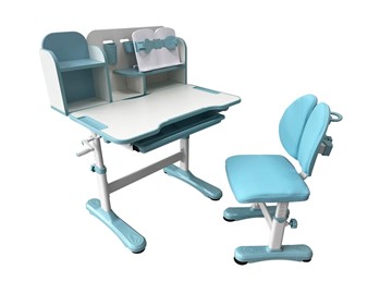 Стол растущий и стул Vivo Blue FUNDESK в Лангепасе - предосмотр 4