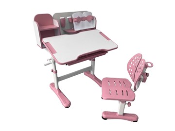 Стол растущий и стул Vivo Pink FUNDESK в Лангепасе - предосмотр 1