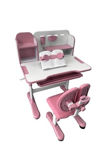 Стол растущий и стул Vivo Pink FUNDESK в Югорске - предосмотр 2