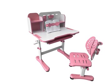 Стол растущий и стул Vivo Pink FUNDESK в Лангепасе