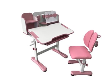 Стол растущий и стул Vivo Pink FUNDESK в Лангепасе - предосмотр 5