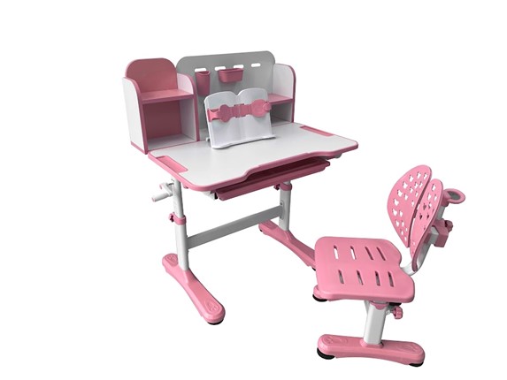 Стол растущий и стул Vivo Pink FUNDESK в Нефтеюганске - изображение