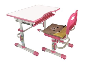 Детский стол-трансформер RIFFORMA SET-10, розовый в Сургуте