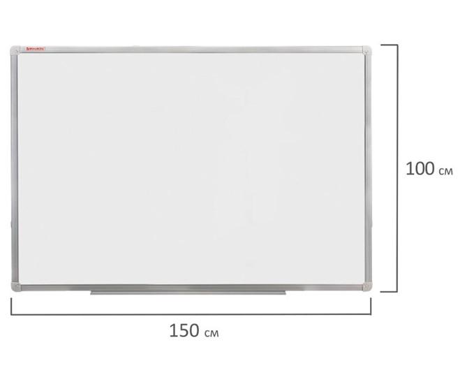 Доска магнитно-маркерная BRAUBERG 100х150 см, алюминиевая рамка в Урае - изображение 8