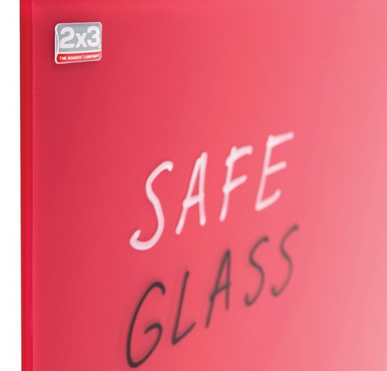Магнитно-маркерная стеклянная доска 2х3 OFFICE TSZ86 R, 60x80 см, красная в Радужном - изображение 1