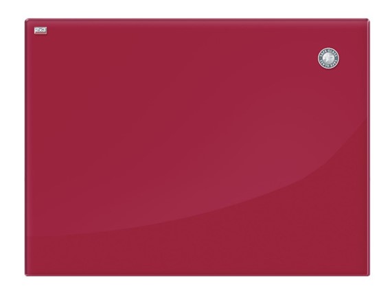 Магнитно-маркерная стеклянная доска 2х3 OFFICE TSZ86 R, 60x80 см, красная в Нижневартовске - изображение