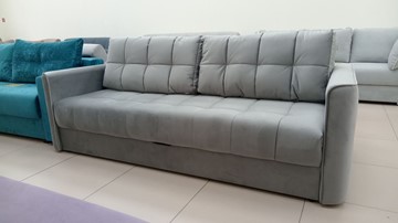 Прямой диван Татьяна 5 БД Граунд 05 серый в Ханты-Мансийске