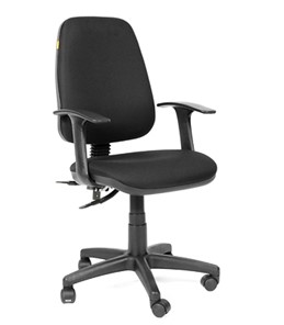 Офисное кресло CHAIRMAN 661 Ткань стандарт 15-21 черная в Нягани
