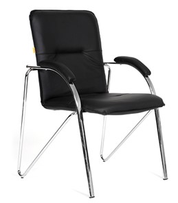Кресло CHAIRMAN 850 Экокожа Terra 118 черная в Нижневартовске