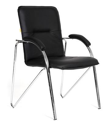 Кресло CHAIRMAN 850 Экокожа Terra 118 черная в Нягани - изображение