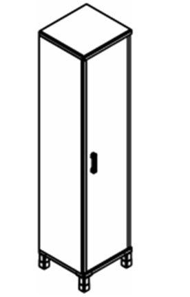 Шкаф для одежды Born В-702.1 L/R 475х450х2054 мм в Лангепасе - изображение