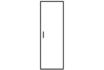 ДГ-1 Дверь гардероба ГБ-1 514х18х1900 мм в Урае