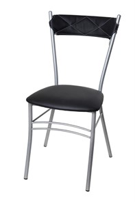 Кухонный стул Бистро Софт СРП-080С Эмаль, с мягкой спинкой Экотекс черный в Урае