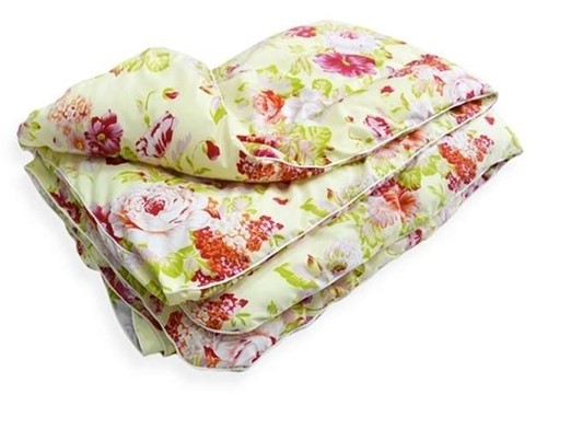 Стеганое одеяло ЭКОНОМ в вакуумной упаковке, полиэстер в Радужном - изображение